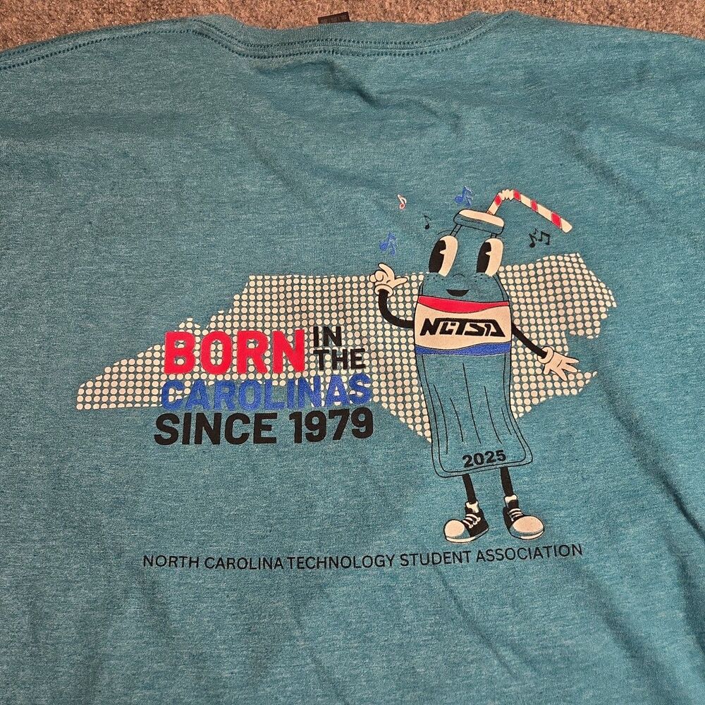 NCTSA T-Shirt Mens Size 2XL Blue Short Sleeve Pullover Gildan Softstyle